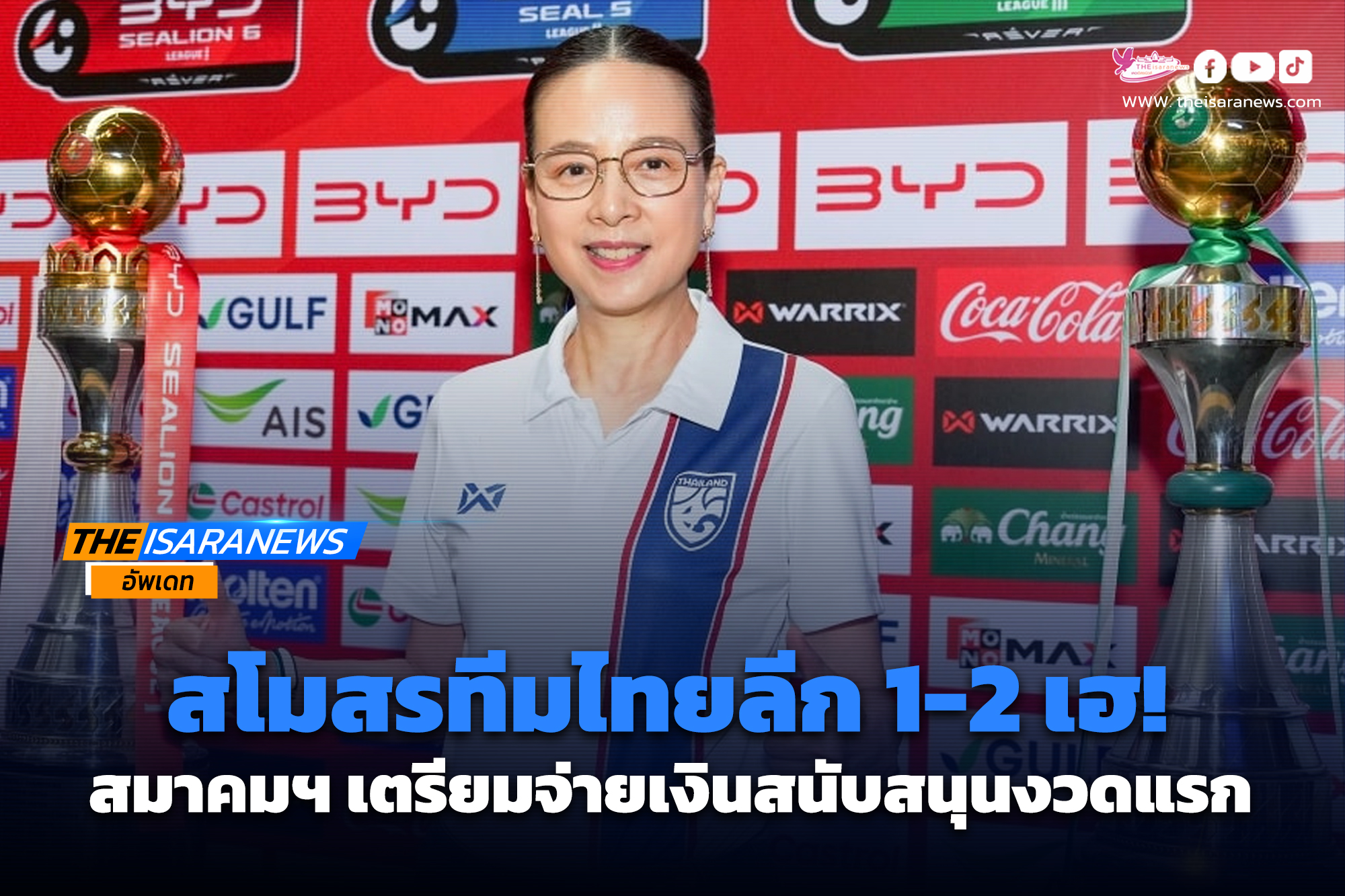 สโมสรทีมไทยลีก 1-2 เฮ! สมาคมฯ จ่ายเงินสนับสนุนงวดแรก ก่อนเปิดฤดูกาล 2568/69